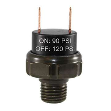 90-120 PSI Air Pressure Switch Tank Mount Type Thread 1/4" NPT 12V/24V for Train/Air Horn