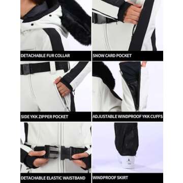 GSOU SNOW Women's Ski Suit - Insulated & Waterproof