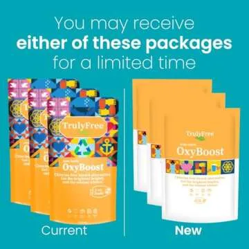 Truly Free OxyBoost - Oxygen Whitener & Clothes Stain Remover Laundry Detergent Powder with Sodium P...