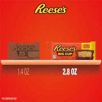 REESE'S Big Cup King Size Peanut Butter Cups - 16 Count