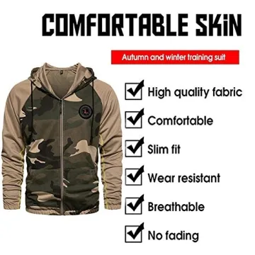 MEN'S ATHLETIC TRACKSUIT FULL ZIP WARM JOGGING SUIT
