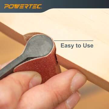 POWERTEC Flexible Contour Sanding Grips Set for Precision SANDING
