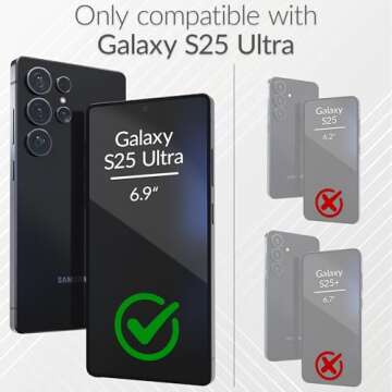 Crave Dual Guard Compatible with Samsung Galaxy S25 Ultra Case, Shockproof Protection Dual Layer Cas...