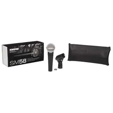 Shure SM58-LC Microphone Bundle for Clear Vocal Performance