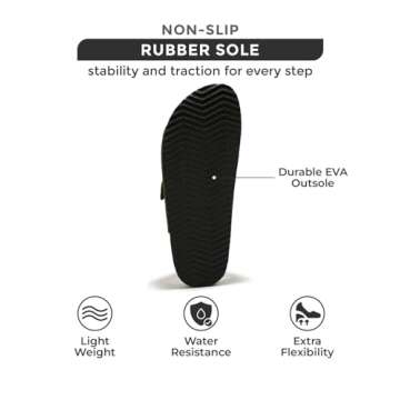 Project Cloud 100% Genuine Leather Mens Sandals with Memory Foam - Men Footwear & Slides for Men with Cork Footbed - Flip Flops for Men with Straps - Non-Slip Sandals Men (Arizona, Taupe, 13)