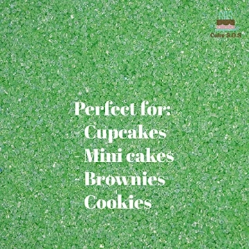 Vibrant Sanding Sugar Green 16 Oz for Baking