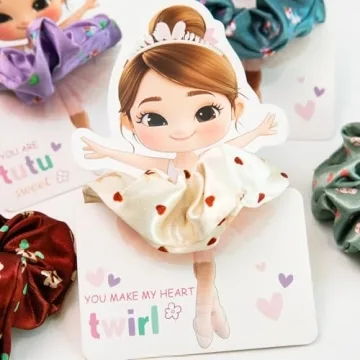 Adorable Ballerina Scrunchie Cards - Perfect for Kids
