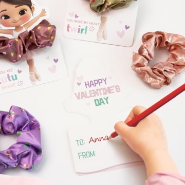 Adorable Ballerina Scrunchie Cards - Perfect for Kids