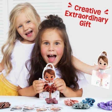 Adorable Ballerina Scrunchie Cards - Perfect for Kids