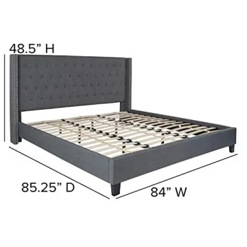 Flash Furniture King Size Upholstered Platform Bed
