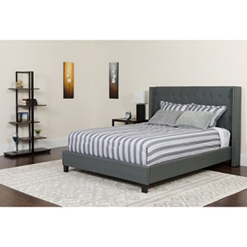 Flash Furniture King Size Upholstered Platform Bed