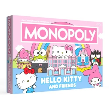 Hello Kitty Monopoly Game – Classic Board Game with Adorable Characters and Fun Gameplay