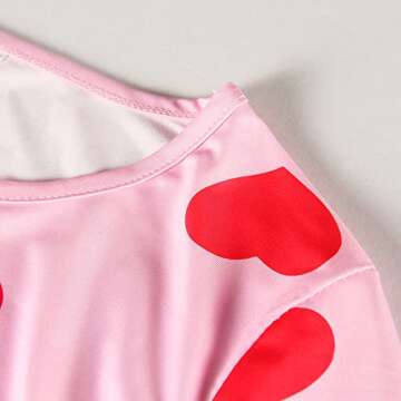Artfish Women Valentine's Cute Heart Pajamas in Cotton