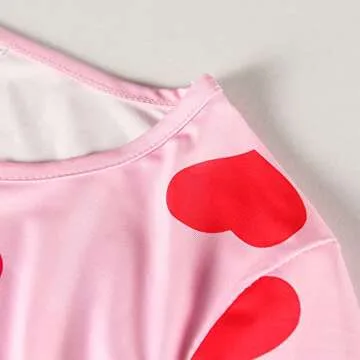 Artfish Women Valentine's Cute Heart Pajamas in Cotton