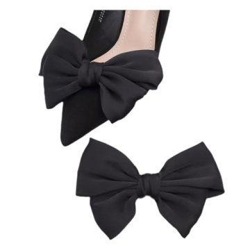 Elegant Satin Bow Shoe Clips for Stylish Makeovers