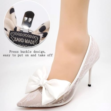 Elegant Satin Bow Shoe Clips for Stylish Makeovers