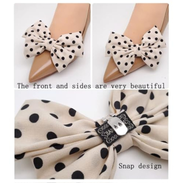 Elegant Satin Bow Shoe Clips for Stylish Makeovers