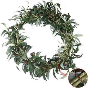 Realistic SHACOS 4 PCS Artificial Olive Branches for Decor
