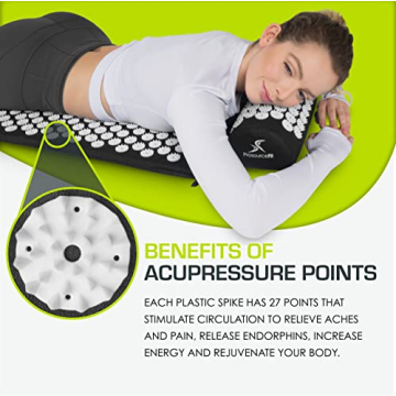 ProsourceFit Acupressure Mat Set for Wellness Relief