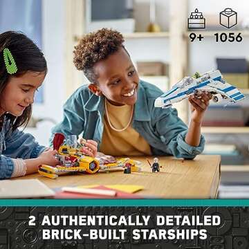 Lego Star Wars: Ahsoka New Republic E-Wing vs. Shin Hati’s Starfighter 75364 Star Wars Playset Bas...