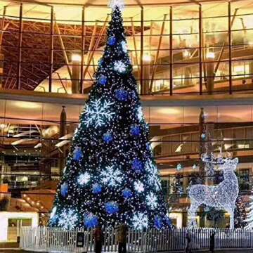 66ft Blue LED Christmas String Lights with 8 Modes