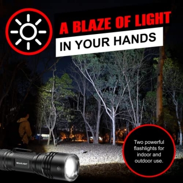 GearLight Mini Tactical Flashlights - High Lumens, Compact, Durable