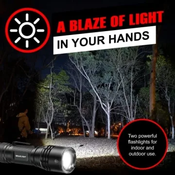 GearLight Mini Tactical Flashlights - High Lumens, Compact, Durable