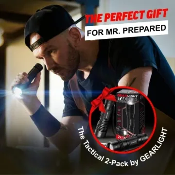 GearLight Mini Tactical Flashlights - High Lumens, Compact, Durable