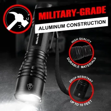 GearLight Mini Tactical Flashlights - High Lumens, Compact, Durable