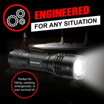 GearLight Mini Tactical Flashlights - High Lumens, Compact, Durable