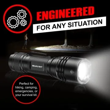 GearLight Mini Tactical Flashlights - High Lumens, Compact, Durable