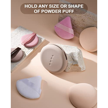Premium Silicone Makeup Puff Holder for Travel & Organization