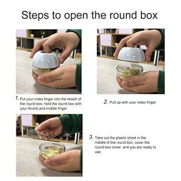 Elegant Magnetic Marble Clip Holder with Gold Paper Clips