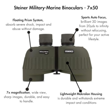 Steiner 7x50 Military-Marine Binoculars for Adventurers