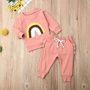 Stylish Thorn Tree Baby Girls Clothes Cotton Suit