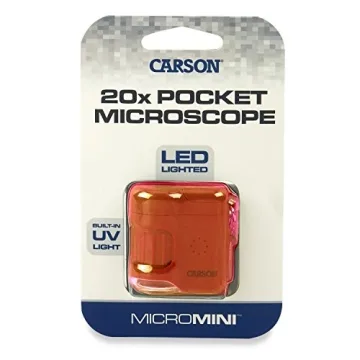 Carson MicroMini 20x Pocket Microscope with UV LED