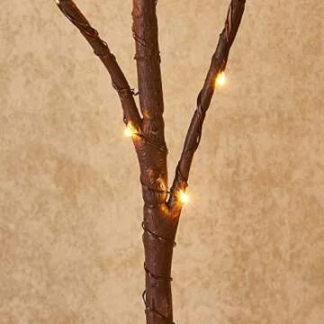 Hairui Lighted Brown Twig Branches Plug in with Dimmer and Timer 30IN 150 LED Fairy Lights, Lighted Willow Branches for Indoor Outdoor Spring Christmas Room Wedding Decoration (Vase Excluded)