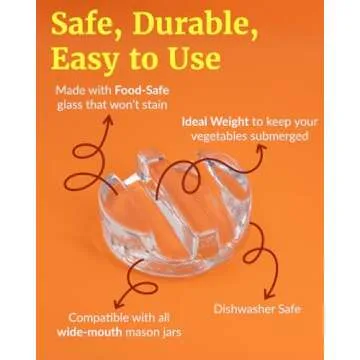 Elementi Fermentation Weight Set - Perfect for Mason Jars