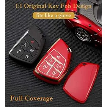 Cacacar Chevy GMC Key Fob Cover | Stylish Ivory Protection