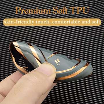 Cacacar Chevy GMC Key Fob Cover | Stylish Ivory Protection