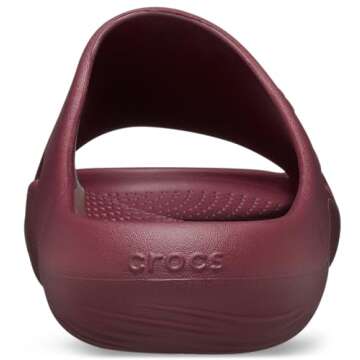 Crocs Unisex Mellow Recovery Slides Sandal - Beetroot, Comfort & Style