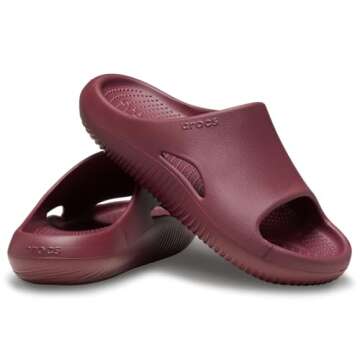 Mellow Recovery Slides - Unisex Comfort Sandals in Beetroot