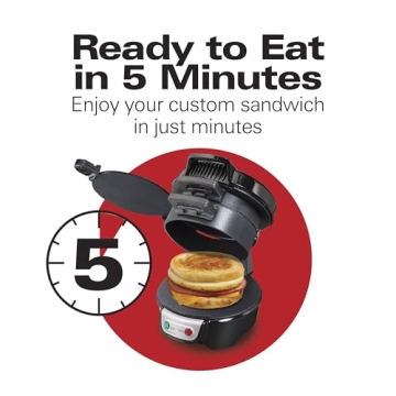 Hamilton Beach Breakfast Sandwich Maker for Easy Breakfasts