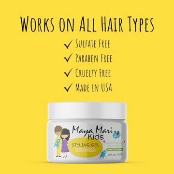 MAYA MARI Kids Hair Styling Gel for Soft, Shiny Hair