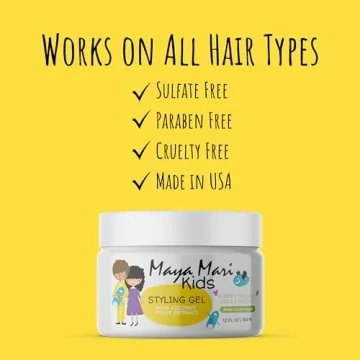 MAYA MARI Kids Hair Styling Gel for Soft, Shiny Hair