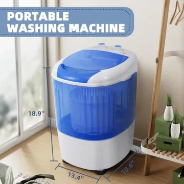 Elevon Mini Spin Dryer Portable Washing Machine - Compact Laundry Solution for Home, Apartment & RV