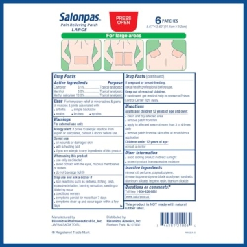 Salonpas Pain Relieving Patch for Fast Relief