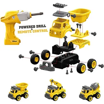 Top Race 3-in-1 Construction Toys for Kids