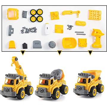 Top Race 3-in-1 Construction Toys for Kids