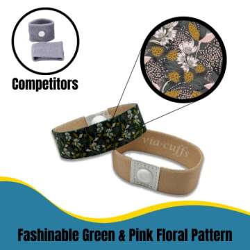 Via-Cuffs Motion Sickness Bands (1 Pair) | Anti Nausea Wristband | Nausea Bands for Pregnancy | Naus...